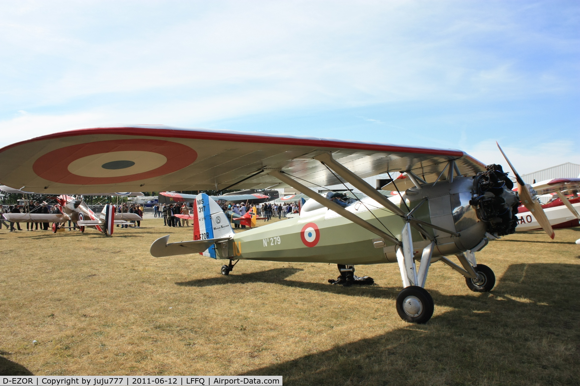 D-EZOR, Morane-Saulnier MS.317 C/N 6533, on display at La Ferté Alais