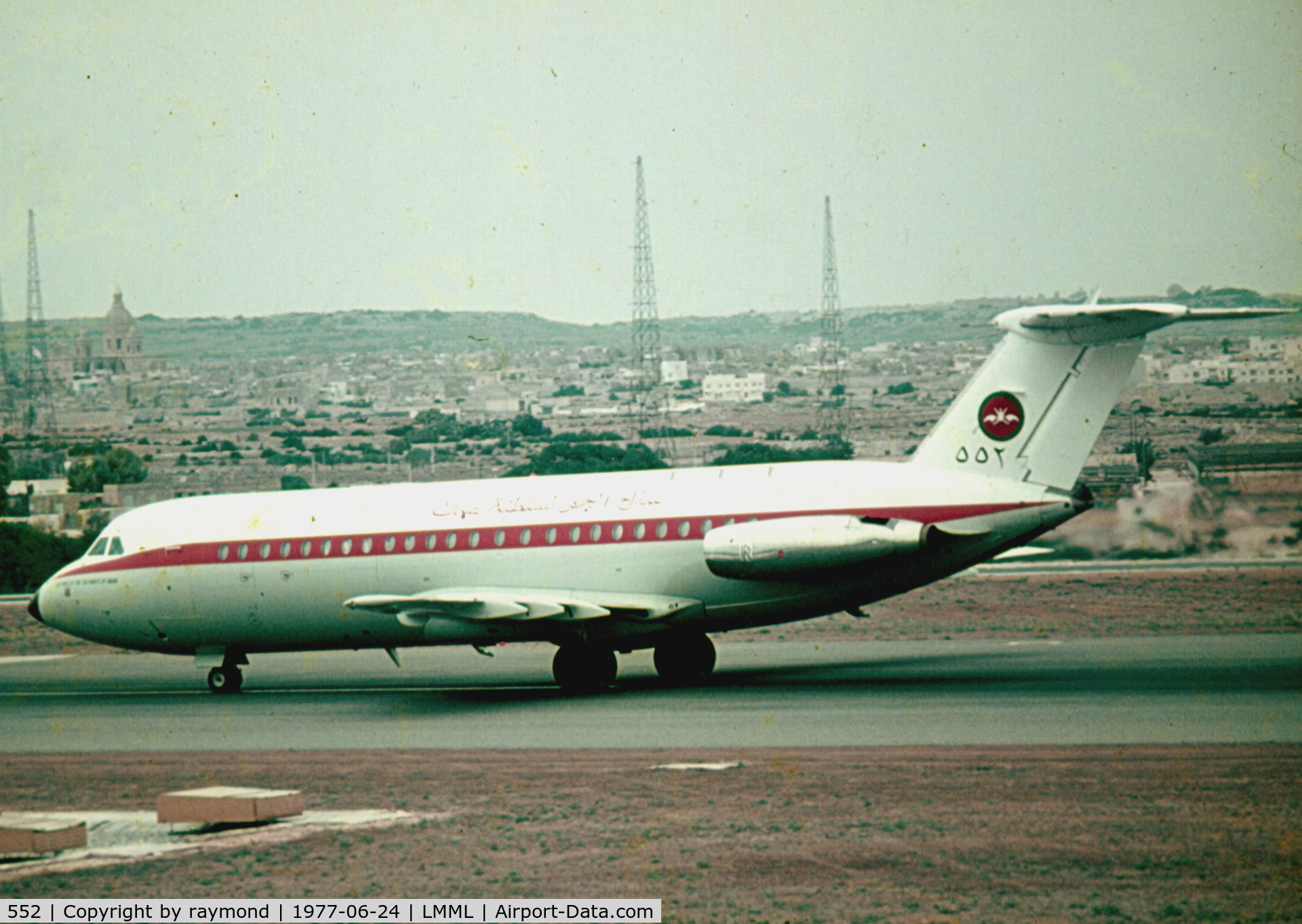 552, 1974 BAC 111-485GD One-Eleven C/N BAC.249, BAC111 552 Omani Air Force