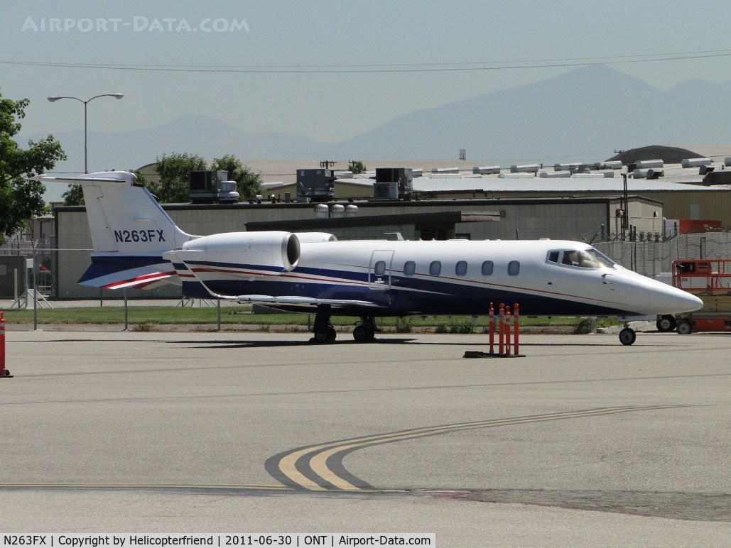 N263FX, 2008 Learjet Inc 60 C/N 334, Parked on the southside
