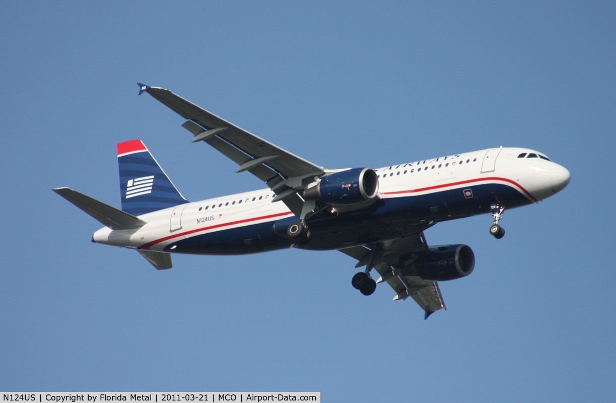 N124US, 2000 Airbus A320-214 C/N 1314, US Airways A320