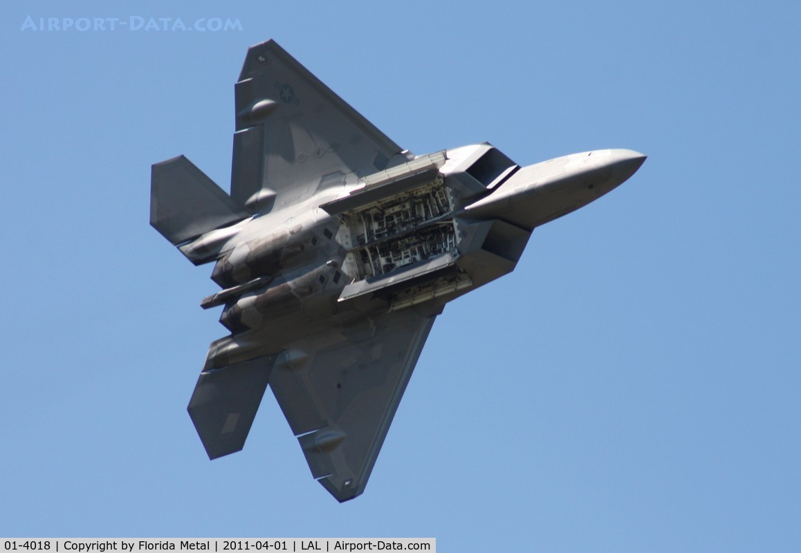 01-4018, 2001 Lockheed Martin F-22A Raptor C/N 645-4018, Raptor at Sun N Fun