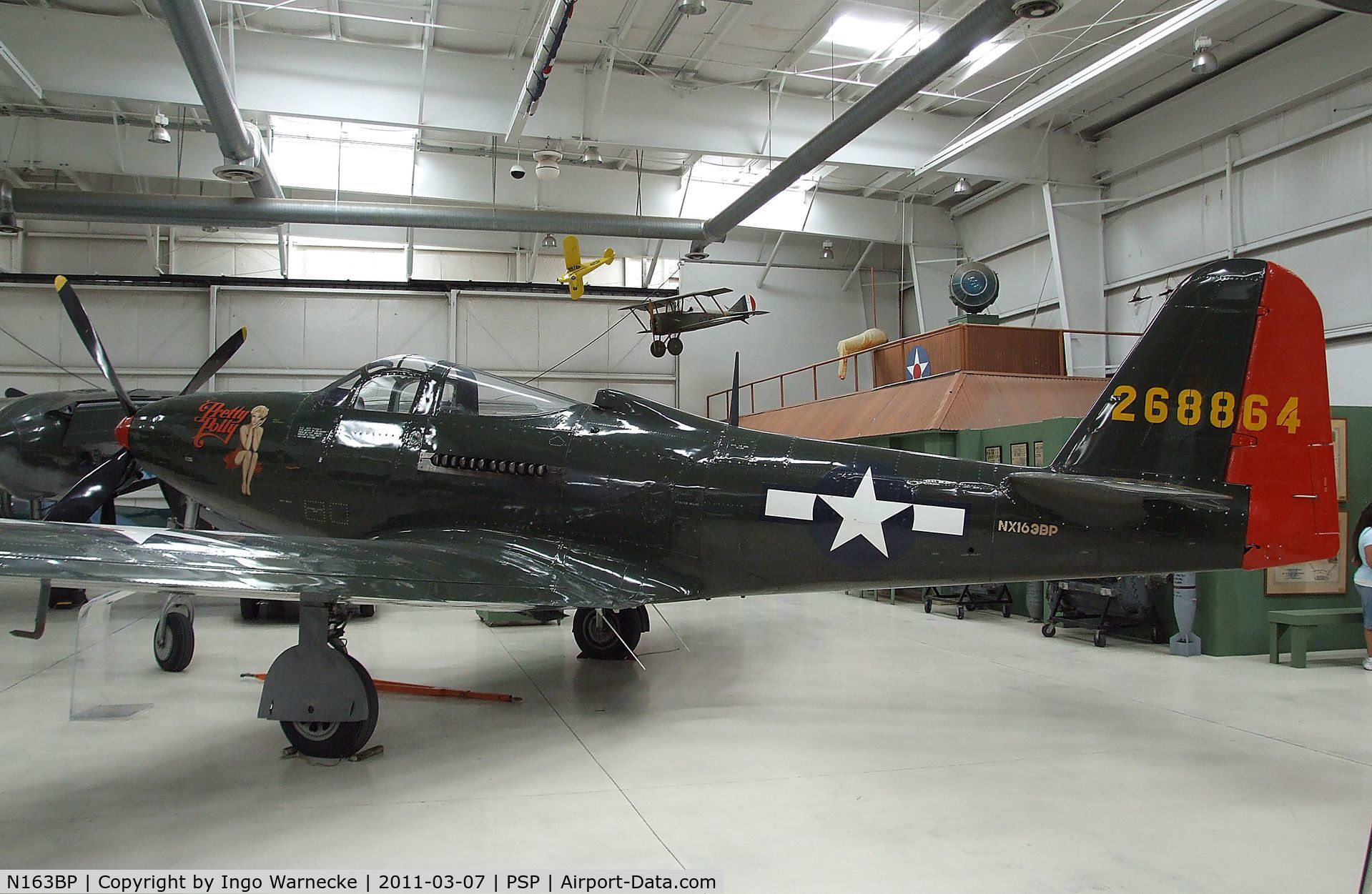 N163BP, 1945 Bell P-63C Kingcobra C/N 091263RP, Bell P-63C Kingcobra at the Palm Springs Air Museum, Palm Springs CA