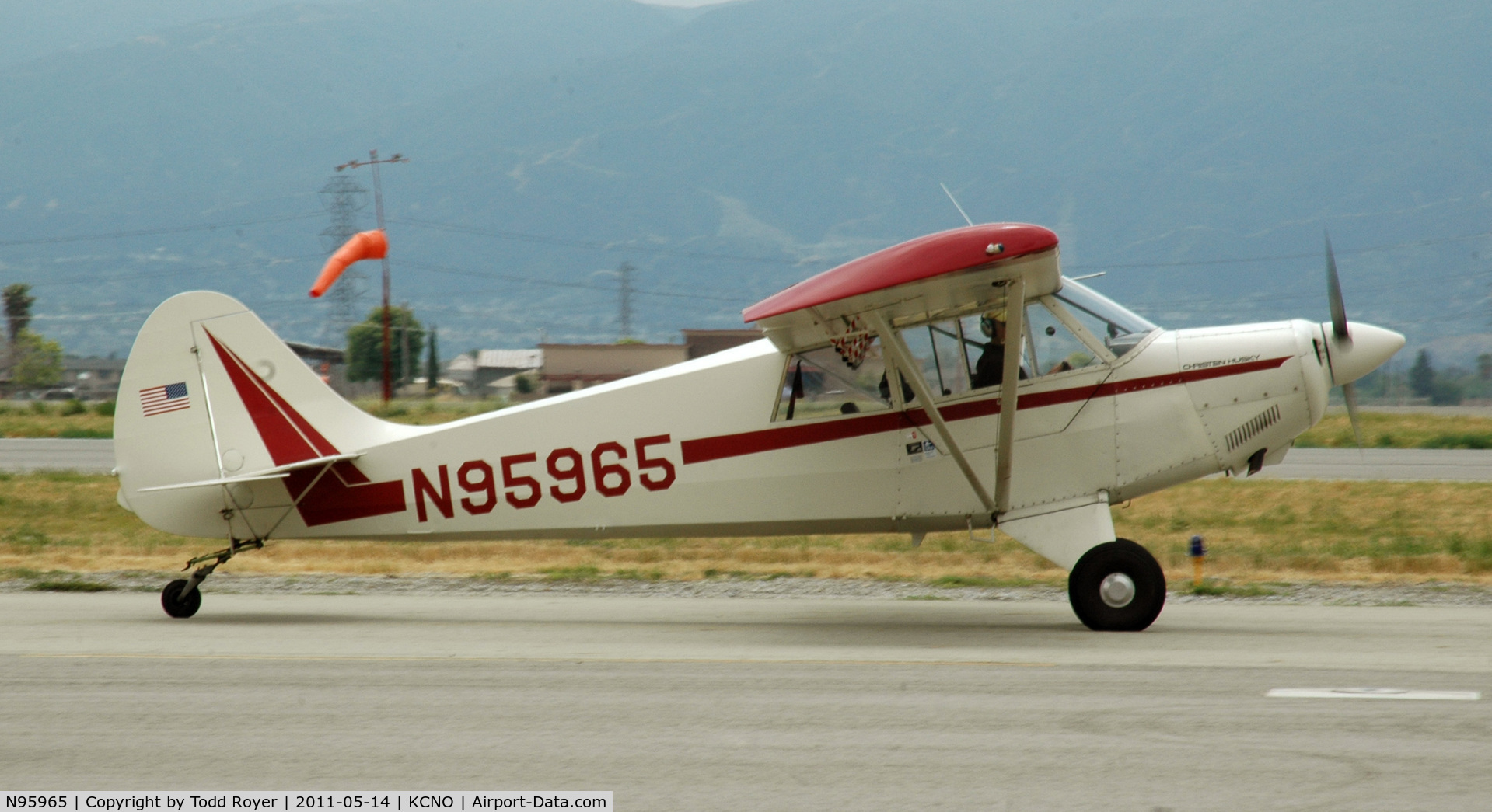 N95965, 1989 Christen A-1 Husky C/N 1094, Taxiing at Chino