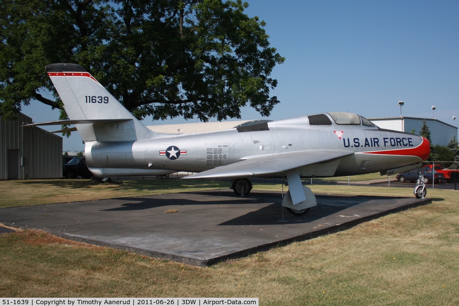 51-1639, 1954 Republic F-84F Thunderstreak C/N Not found 51-1639, 1954 Republic F-84F-25-RE, c/n: 51-1639