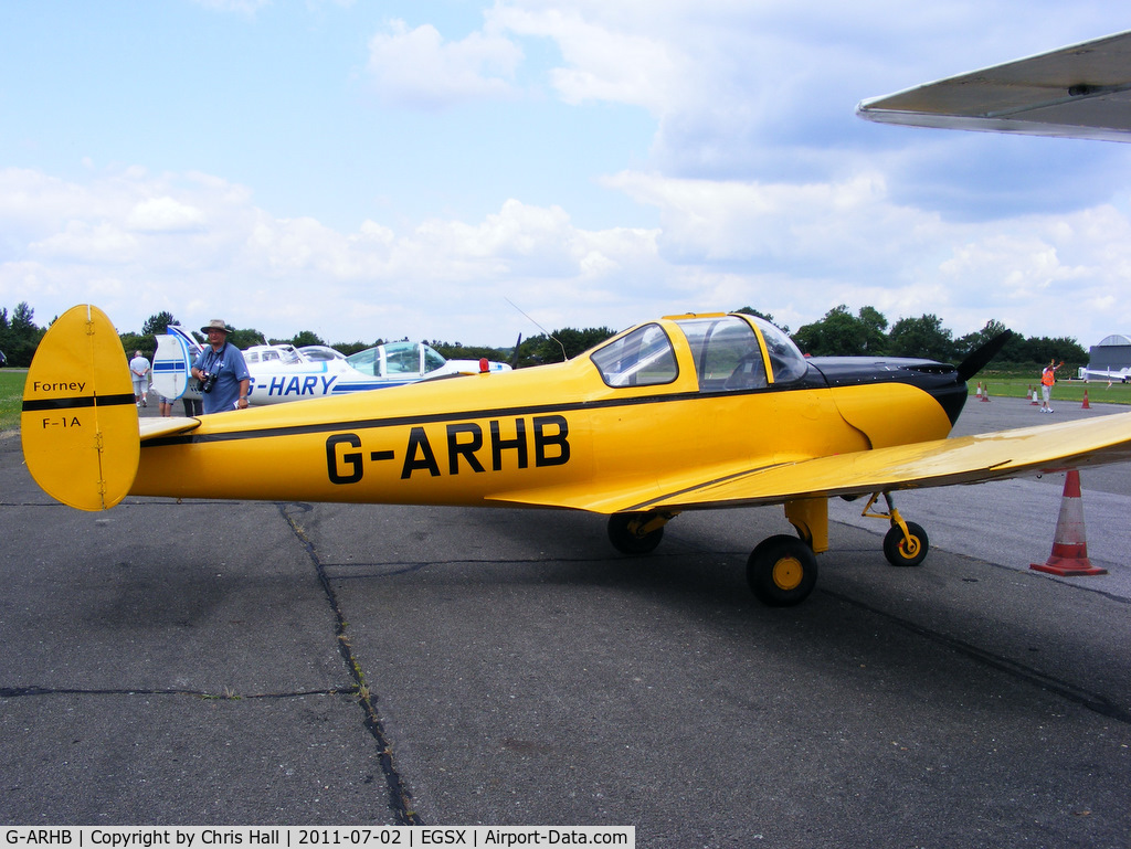 G-ARHB, 1960 Forney F-1A Aircoupe C/N 5733, at the Air Britain flyin