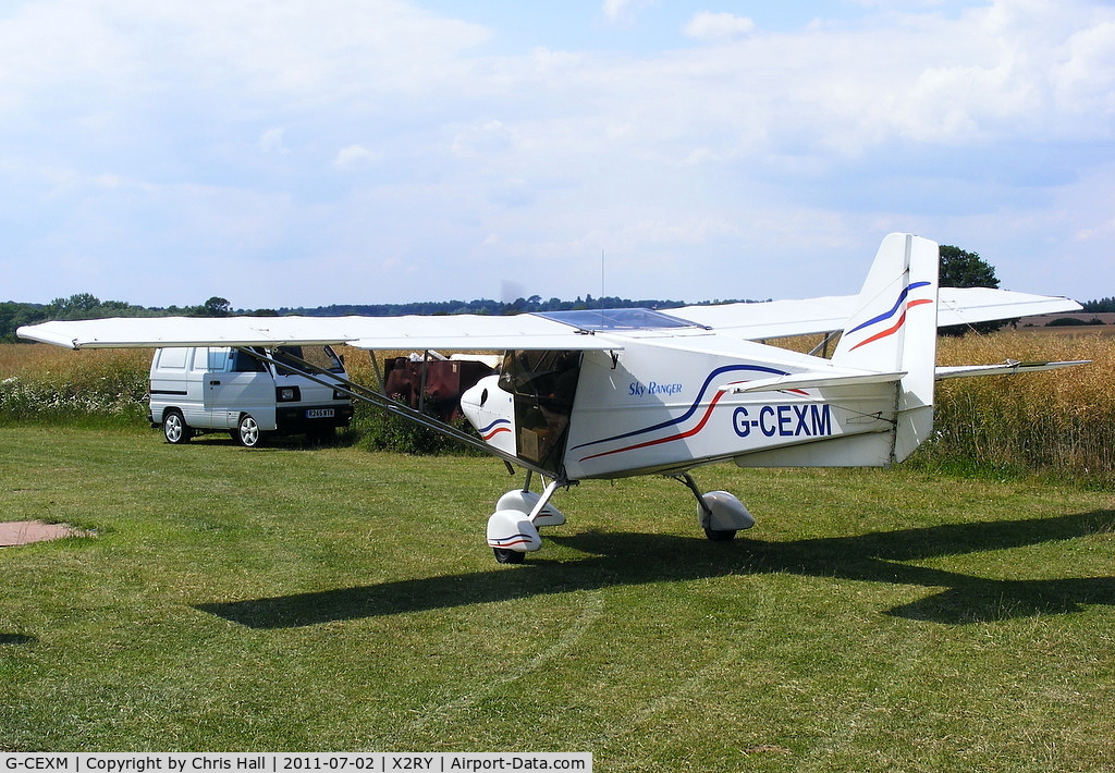 G-CEXM, 2007 Skyranger Swift 912S(1) C/N BMAA/HB/556, resident at Rayne Hall Farm