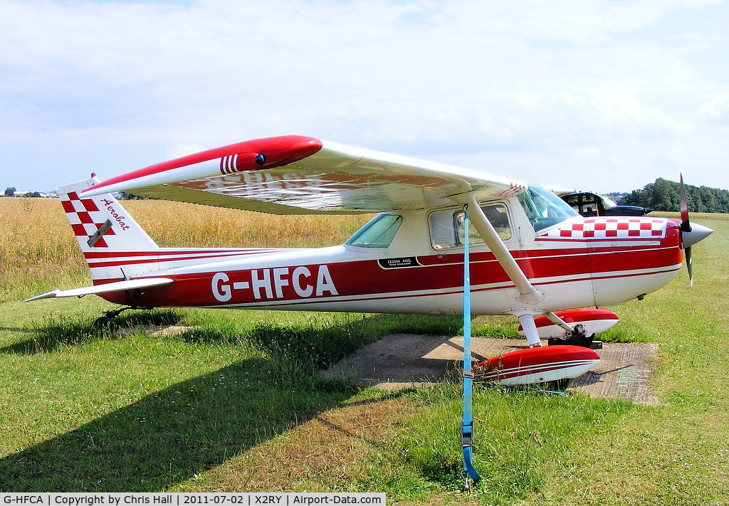 G-HFCA, 1973 Cessna A150L Aerobat Aerobat C/N A150-0381, resident at Rayne Hall Farm