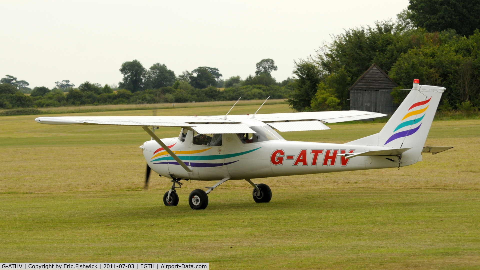 G-ATHV, 1966 Cessna 150F C/N 150-62019, 1. G-ATHV at Shuttleworth Military Pagent Air Display, July 2011