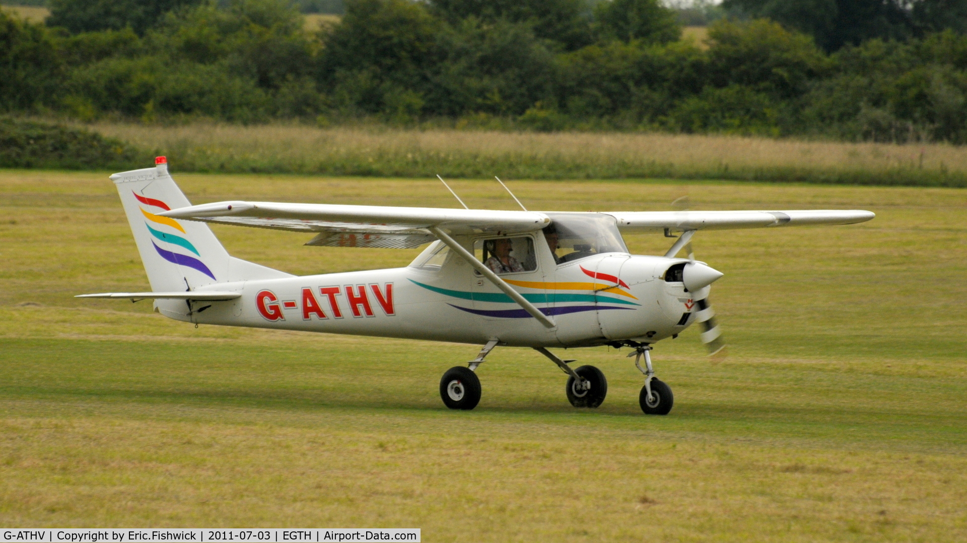 G-ATHV, 1966 Cessna 150F C/N 150-62019, G-ATHV at Shuttleworth Military Pagent Air Display, July 2011
