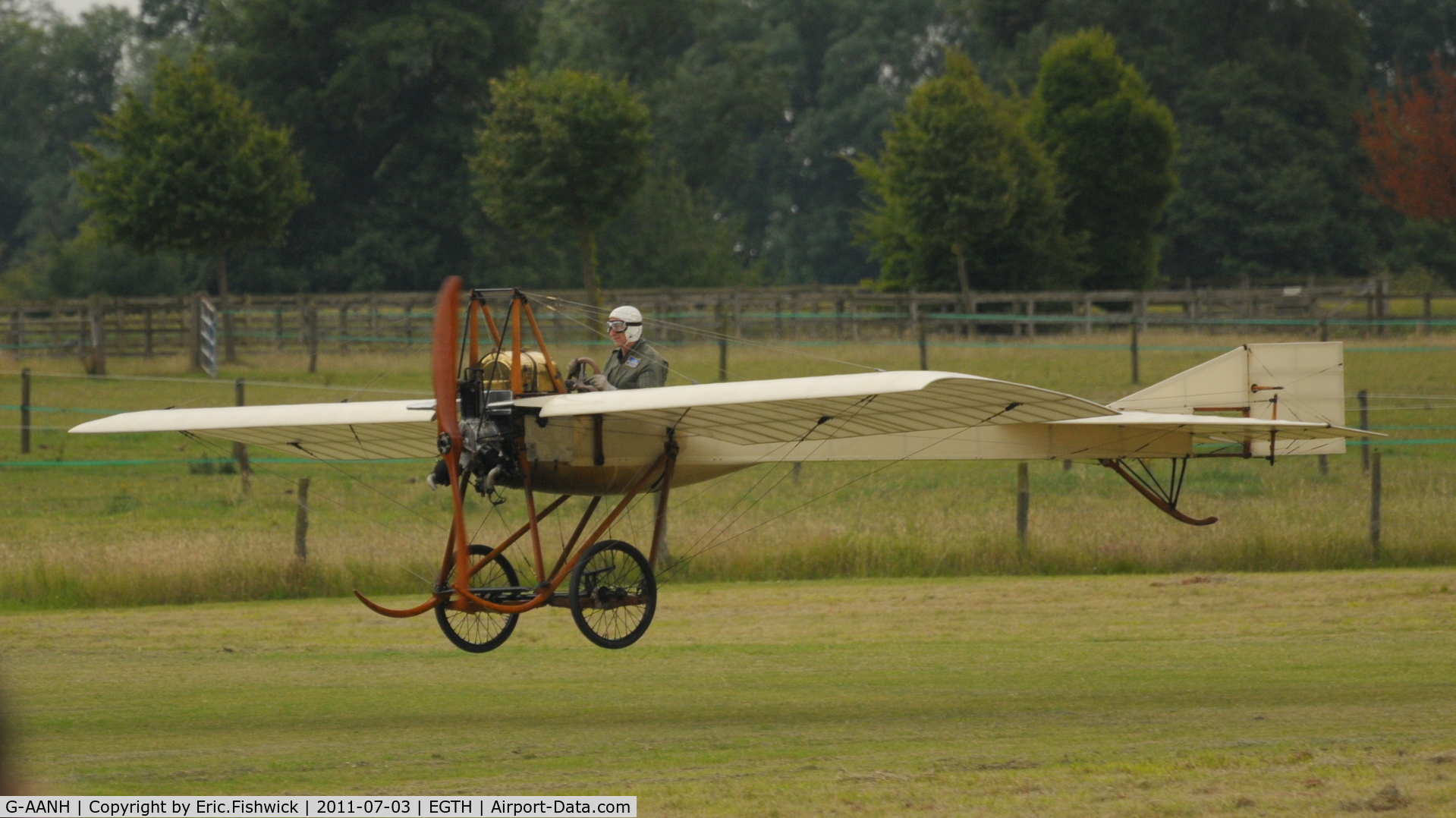 G-AANH, 1910 Deperdussin Monoplane Type D C/N BAPC005, 41. G-AANH at Shuttleworth Military Pagent Air Display, July 2011
