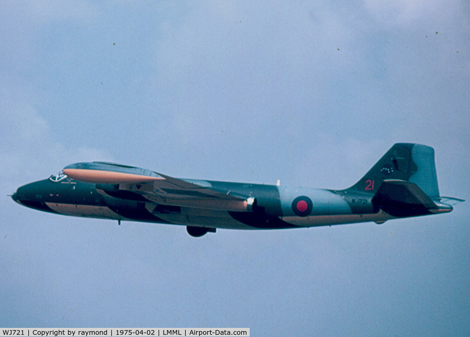 WJ721, English Electric Canberra TT.18 C/N 71147, Canberra TT18 WJ721/21 7Sqd RAF