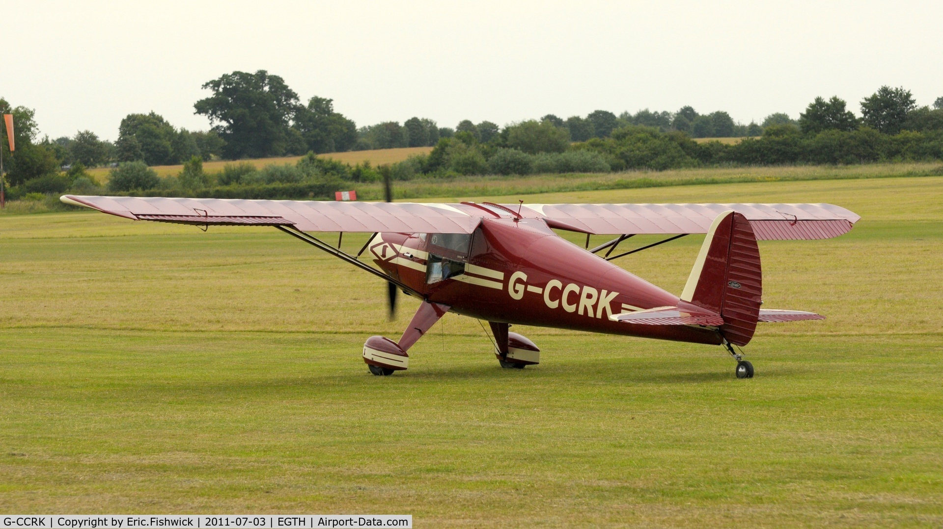 G-CCRK, 1946 Luscombe 8A C/N 3186, G-CCRK at Shuttleworth Military Pagent Air Display, July 2011