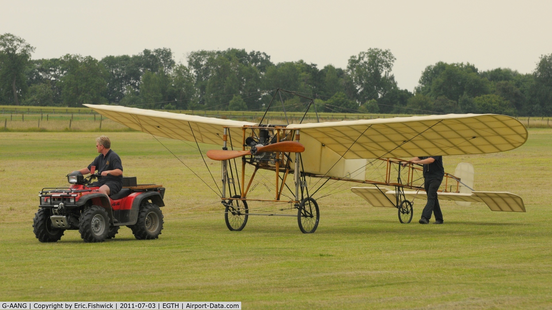 G-AANG, 1911 Bleriot Type XI C/N 14, 4. G-AANG at Shuttleworth Military Pagent Air Display, July 2011
