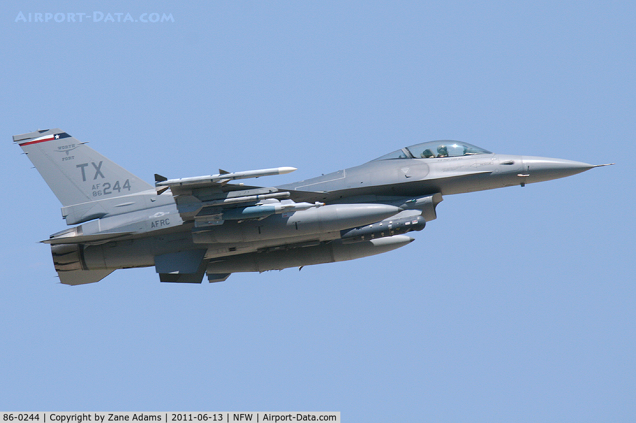 86-0244, 1986 General Dynamics F-16C Fighting Falcon C/N 5C-350, 301st FW F-16 At NASJRB Fort Worth - Carswell Field