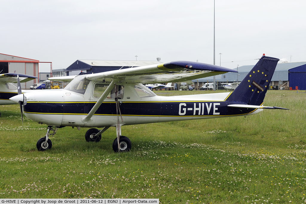 G-HIVE, 1975 Reims F150M C/N 1186, at the Humberside flightline