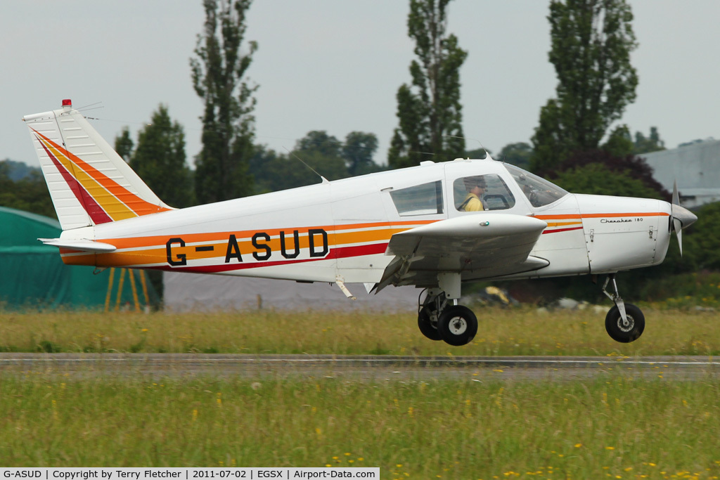 G-ASUD, 1964 Piper PA-28-180 Cherokee C/N 28-1654, 1964 Piper PA-28-180, c/n: 28-1654 at North Weald