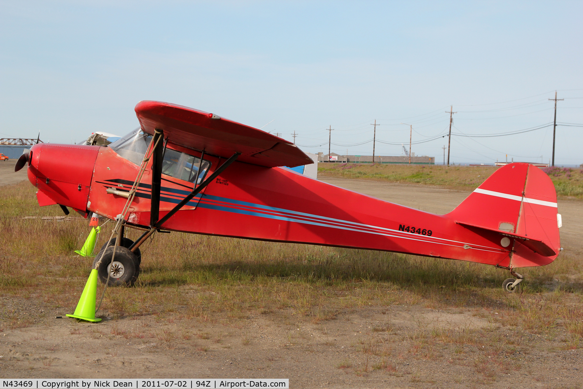 N43469, 1949 Taylorcraft BC12-D C/N 7128, NOME 94Z