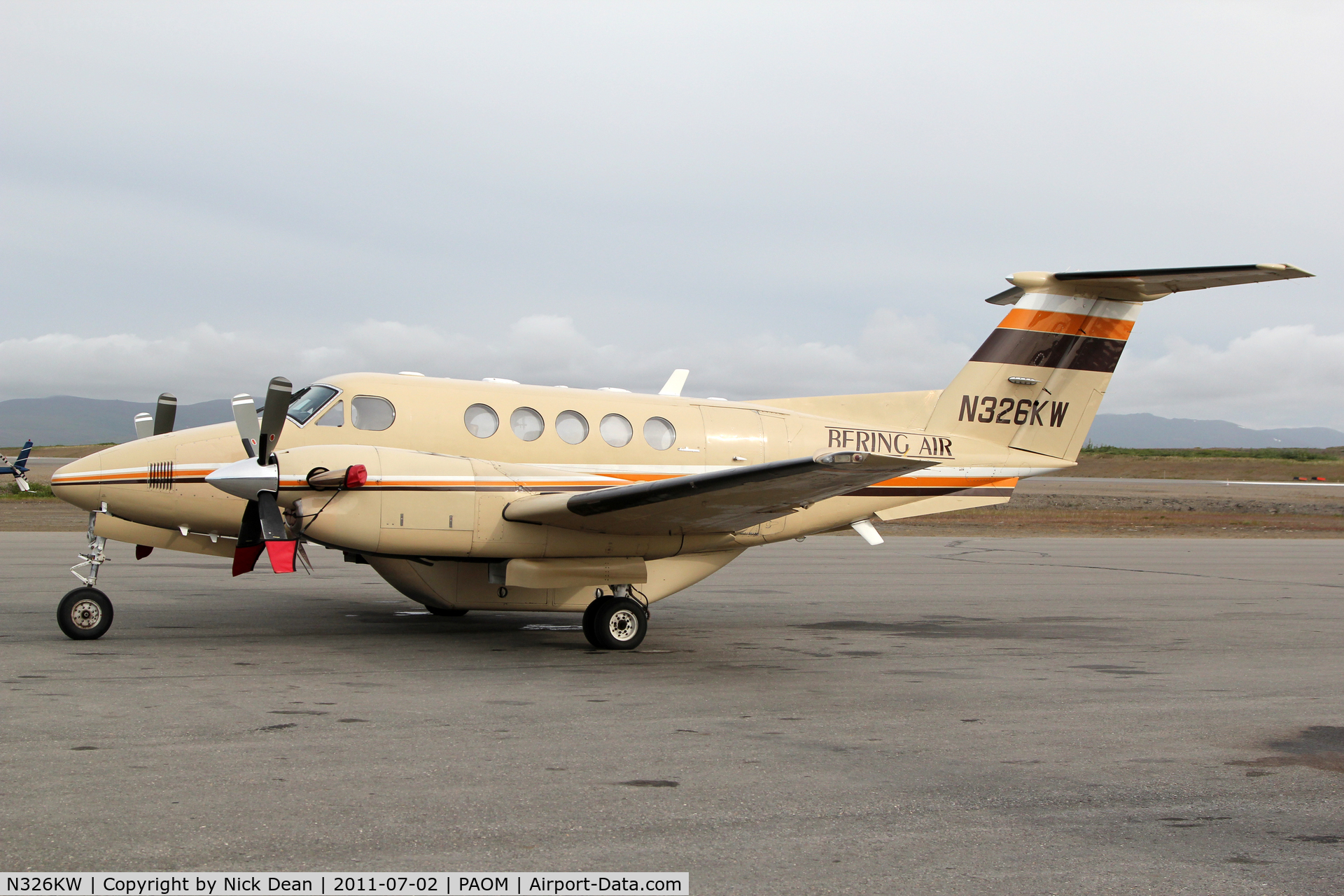 N326KW, 1990 Beech B200 King Air C/N BB-1360, PAOM/OME