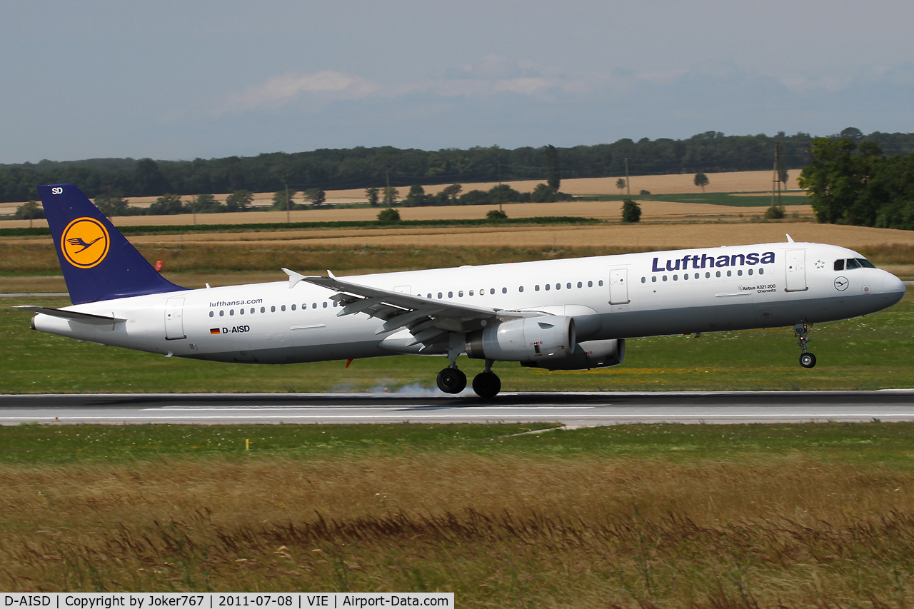 D-AISD, 2000 Airbus A321-231 C/N 1188, Lufthansa