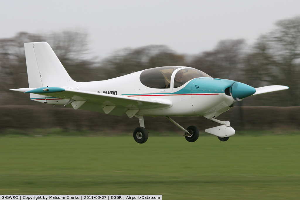 G-BWRO, 1997 Europa Tri-Gear C/N PFA 247-12849, Europa at Breighton Airfield in March 2011.