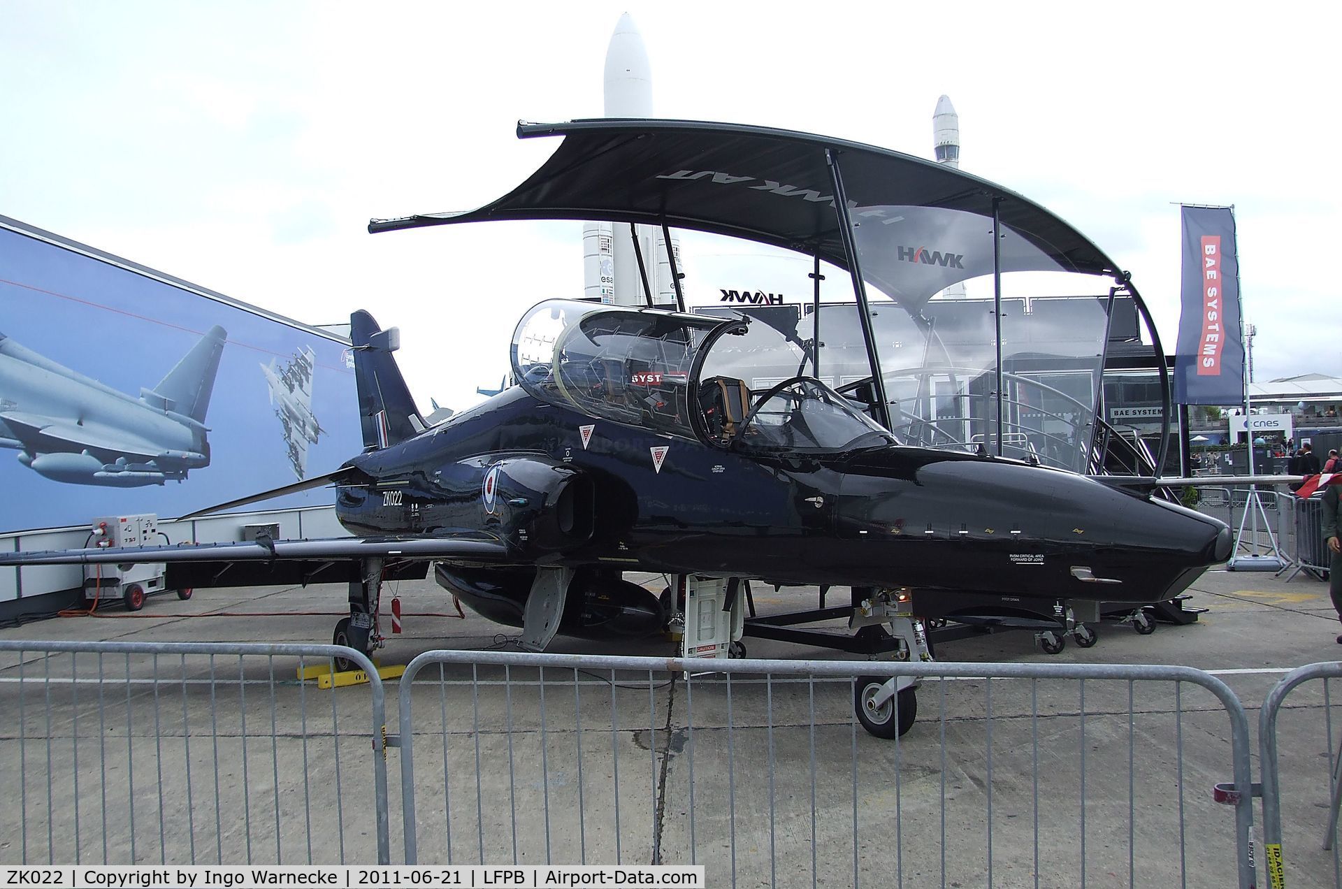 ZK022, 2009 British Aerospace Hawk T2 C/N RT013/1251, BAe Hawk T.2 of the RAF at the Aerosalon 2011, Paris