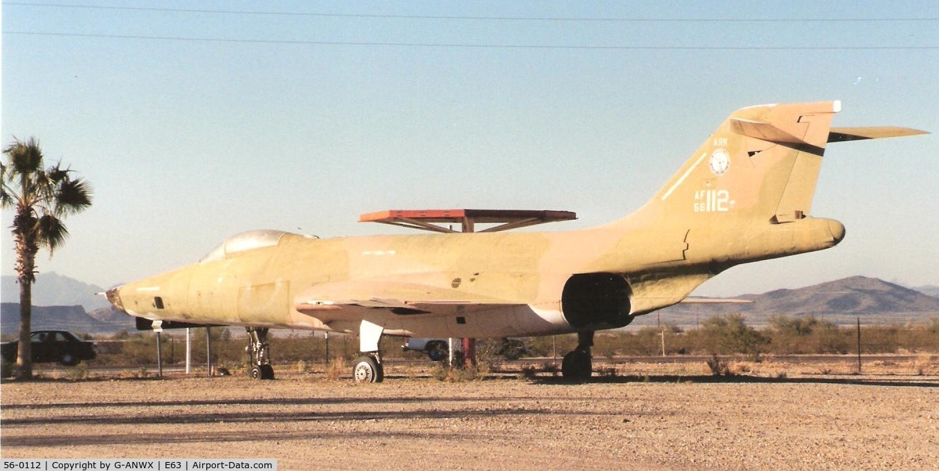 56-0112, 1956 McDonnell RF-101C Voodoo C/N 352, Preserved/Derelict at Gila Bend AZ 2002