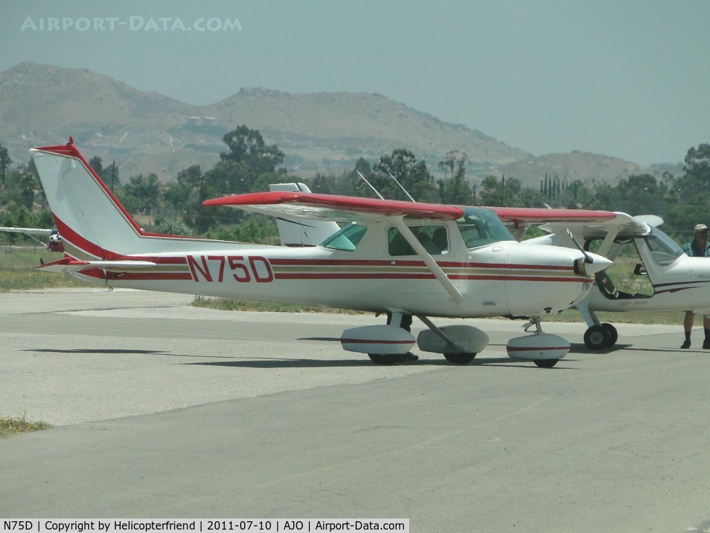 N75D, 1976 Cessna 150M C/N 15078673, Getting ready to be pushed back for start up procedures