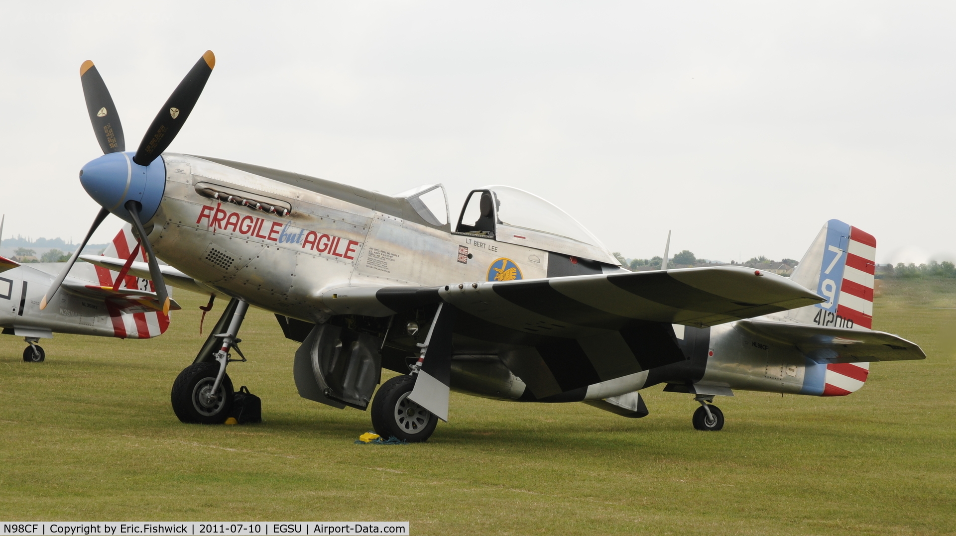 N98CF, 1944 North American P-51K Mustang C/N 111-30149, N98CF at another excellent Flying Legends Air Show (July 2011)