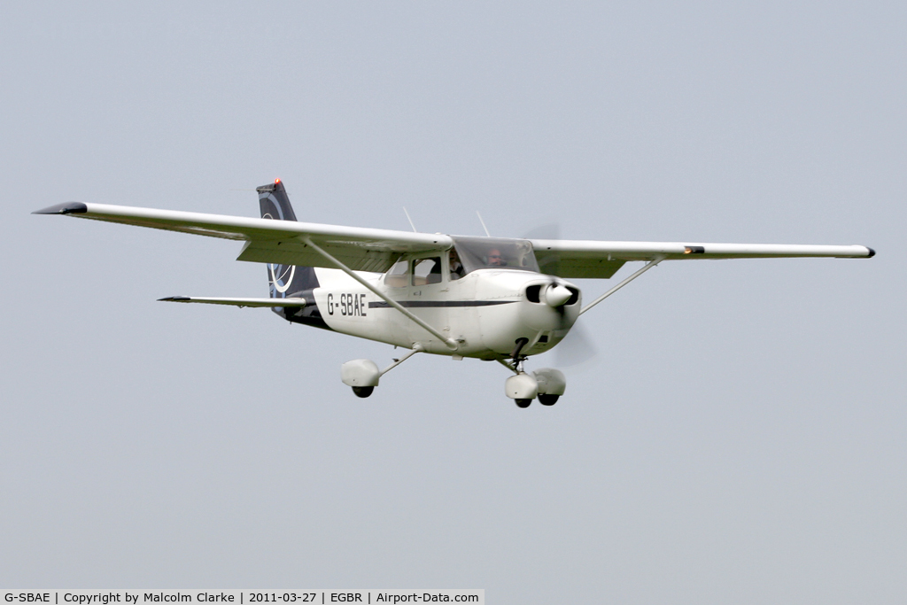 G-SBAE, 1983 Reims F172P Skyhawk C/N 2200, Reims F172P at Breighton Airfield in March 2011.