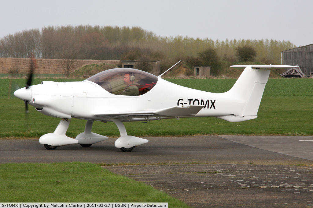 G-TOMX, 2009 Dyn'Aero MCR-01 VLA Sportster C/N PFA 301-14624, Dyn'Aero MCR-01 at Breighton Airfield in March 2011.