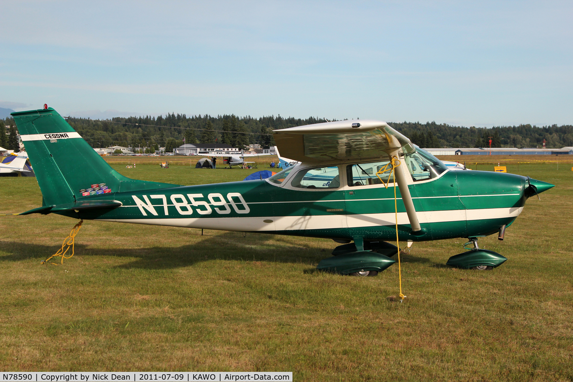 N78590, 1968 Cessna 172K Skyhawk C/N 17257676, KAWO/AWO