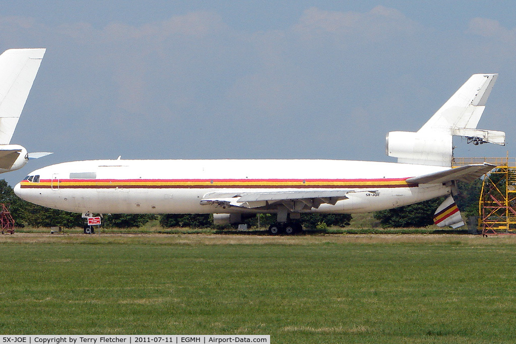 5X-JOE, 1973 Douglas DC-10-30CF C/N 47906, McDonnell Douglas DC-10-30F, c/n: 47906 WFU at Kent International