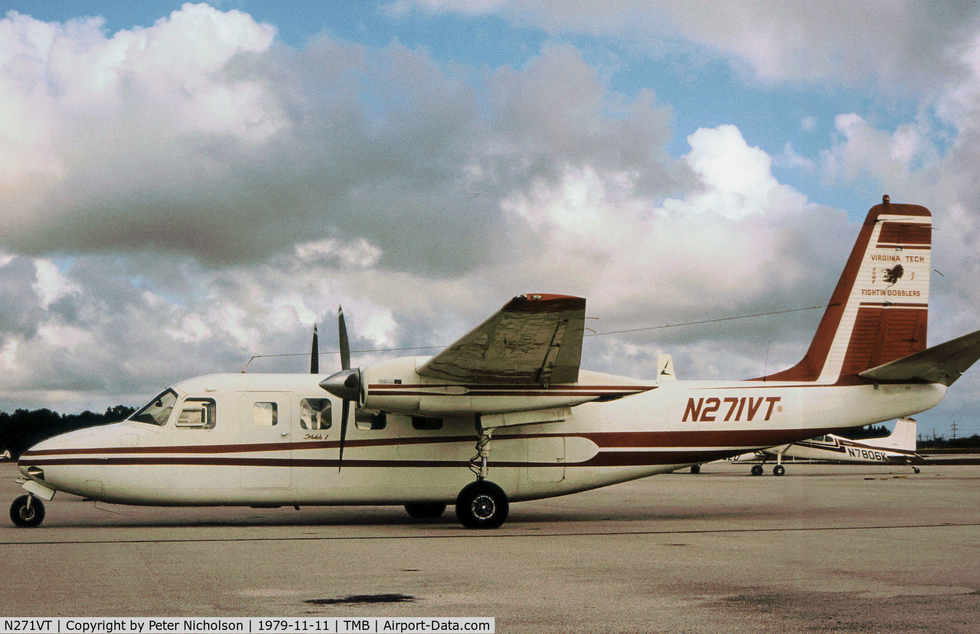 N271VT, 1964 Aero Commander 680FL Commander C/N 1435-74, Grand Commander 680FL as seen at New Tamiami in November 1979.