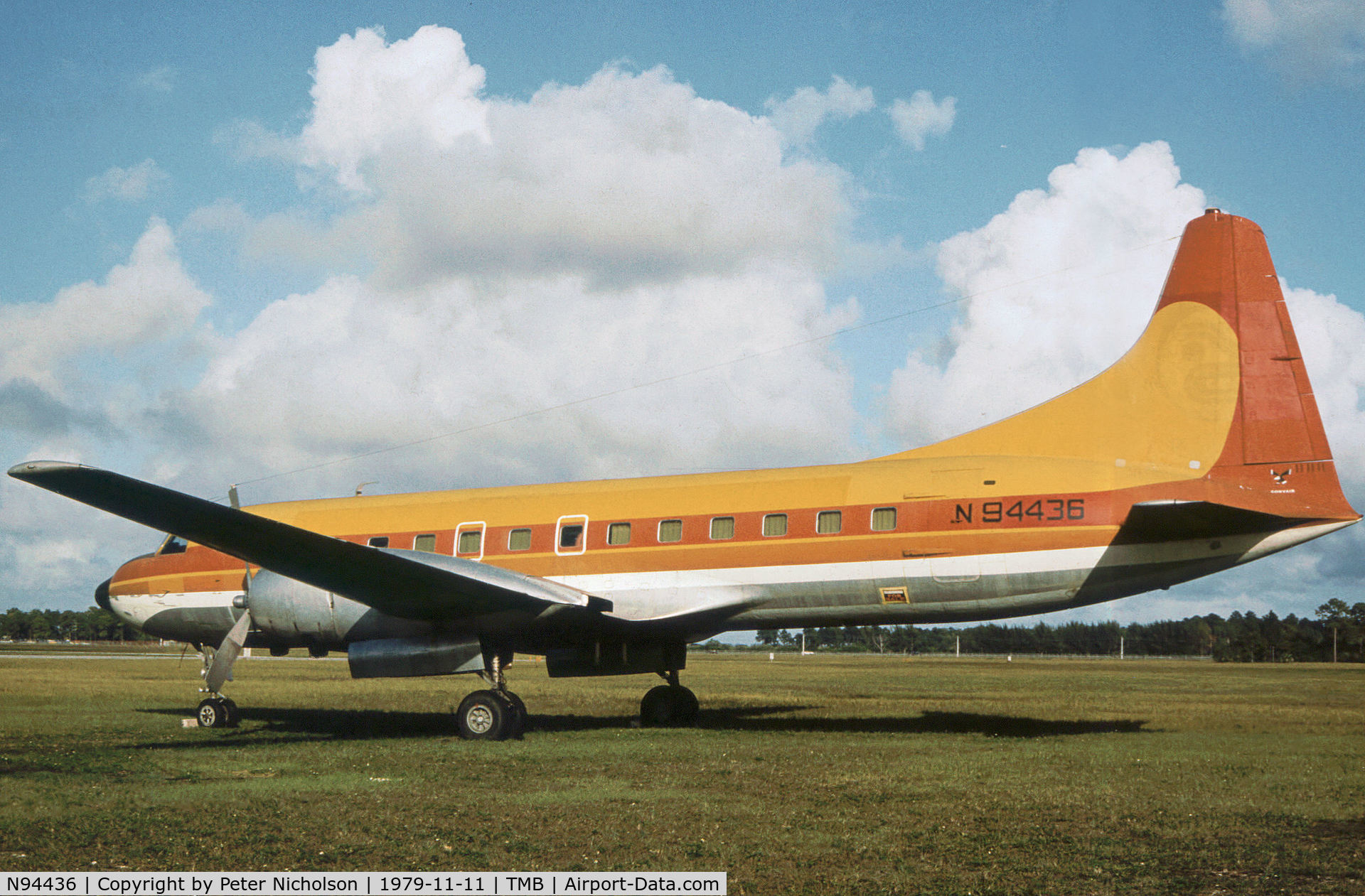 N94436, 1953 Convair 440 Metropolitan C/N 102, Convair 440 Metropolitan as seen at New Tamiami in November 1979.