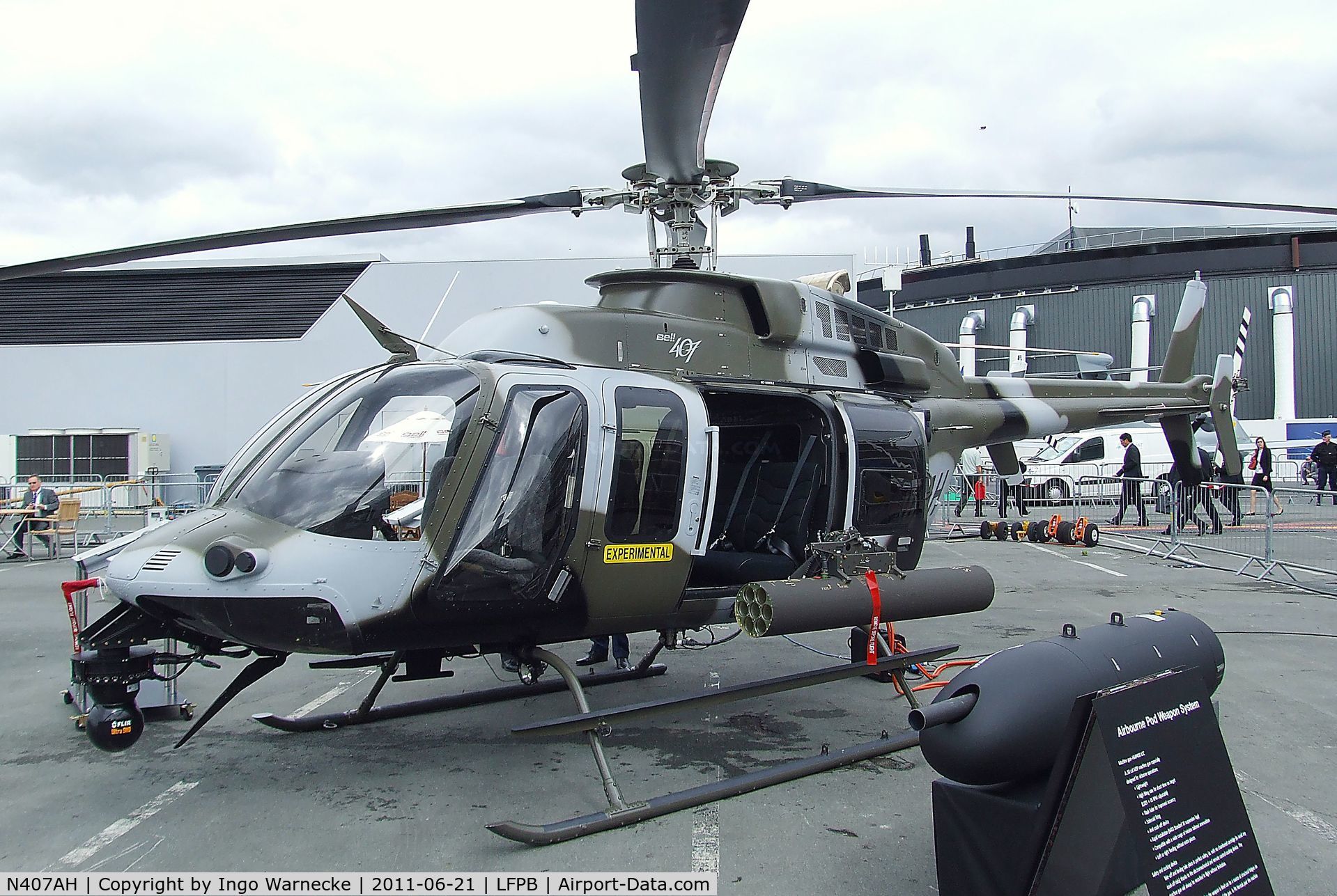 N407AH, 2010 Bell 407 C/N 53989, Bell 407 AH at the Aerosalon 2011, Paris