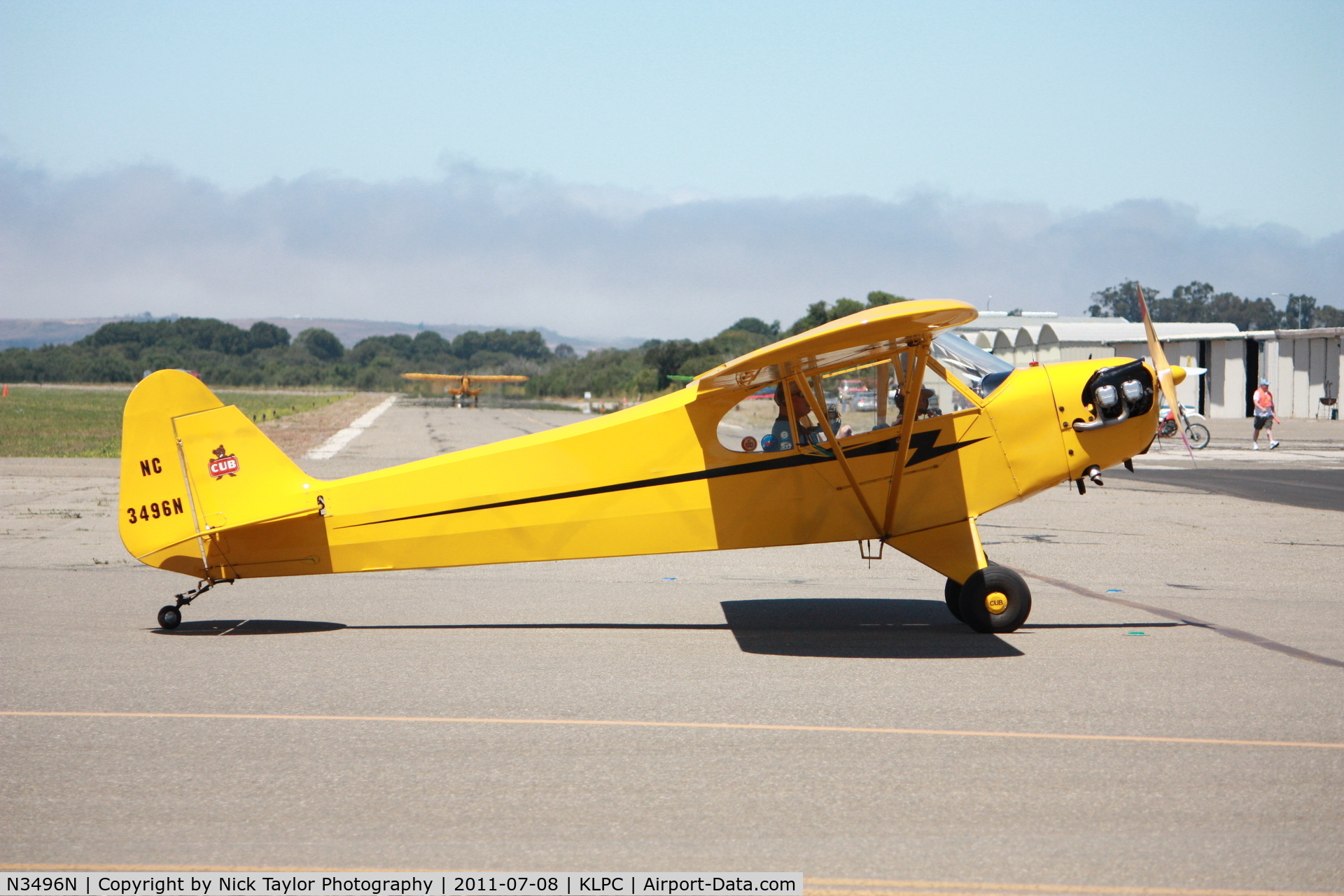 N3496N, 1947 Piper J3C-65 Cub Cub C/N 22723, Lompoc Piper Cub Fly-in 2011
