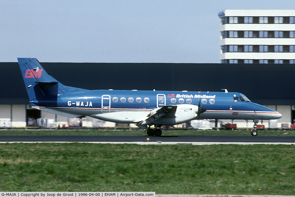 G-MAJA, 1994 British Aerospace Jetstream 41 C/N 41032, The only time I've seen a Midlands Jetstream at Schiphol.
