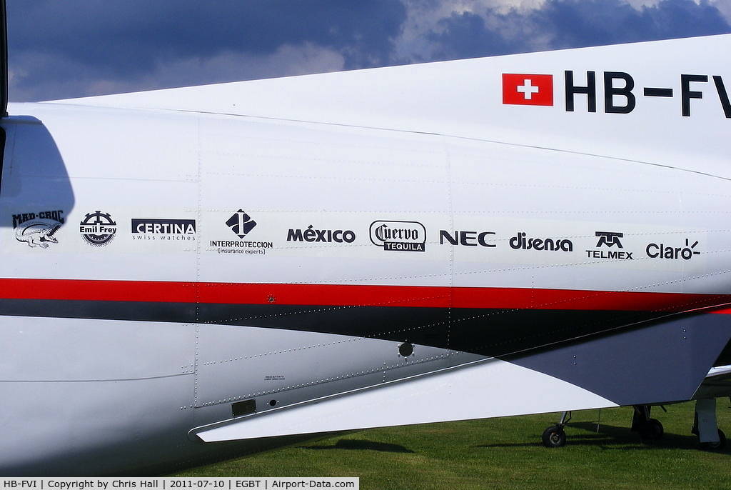 HB-FVI, 2010 Pilatus PC-12/47E C/N 1209, Sponsors logos on this PC-12 which now has Sauber F1 titles