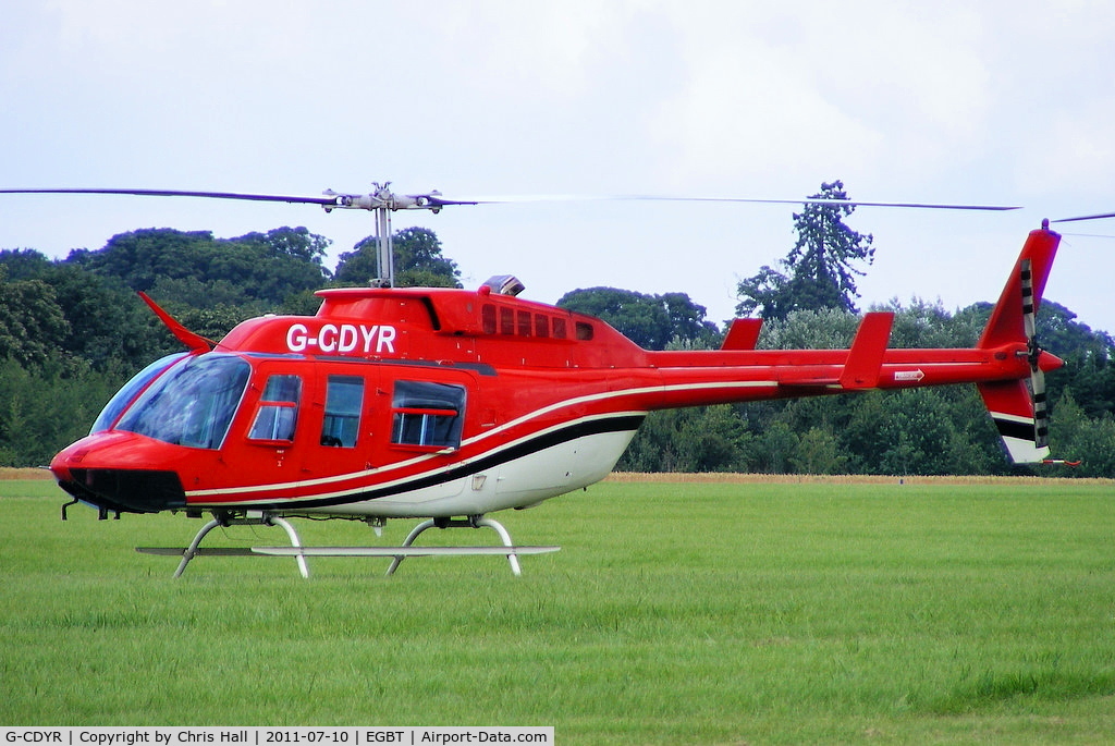 G-CDYR, 1988 Bell 206L-3 LongRanger III C/N 51237, being used for ferrying race fans to the British F1 Grand Prix at Silverstone