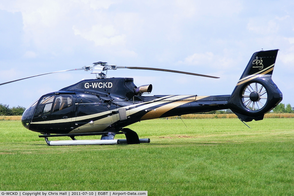 G-WCKD, 2009 Eurocopter EC-130B-4 (AS-350B-4) C/N 4746, being used for ferrying race fans to the British F1 Grand Prix at Silverstone