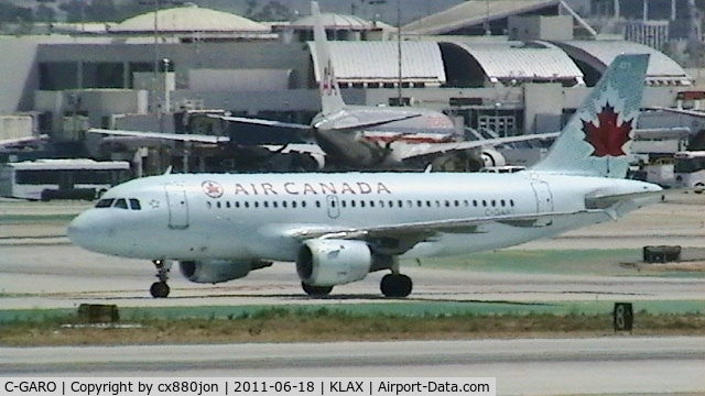 C-GARO, 1997 Airbus A319-114 C/N 757, C-GARO slows down on Runway 25L