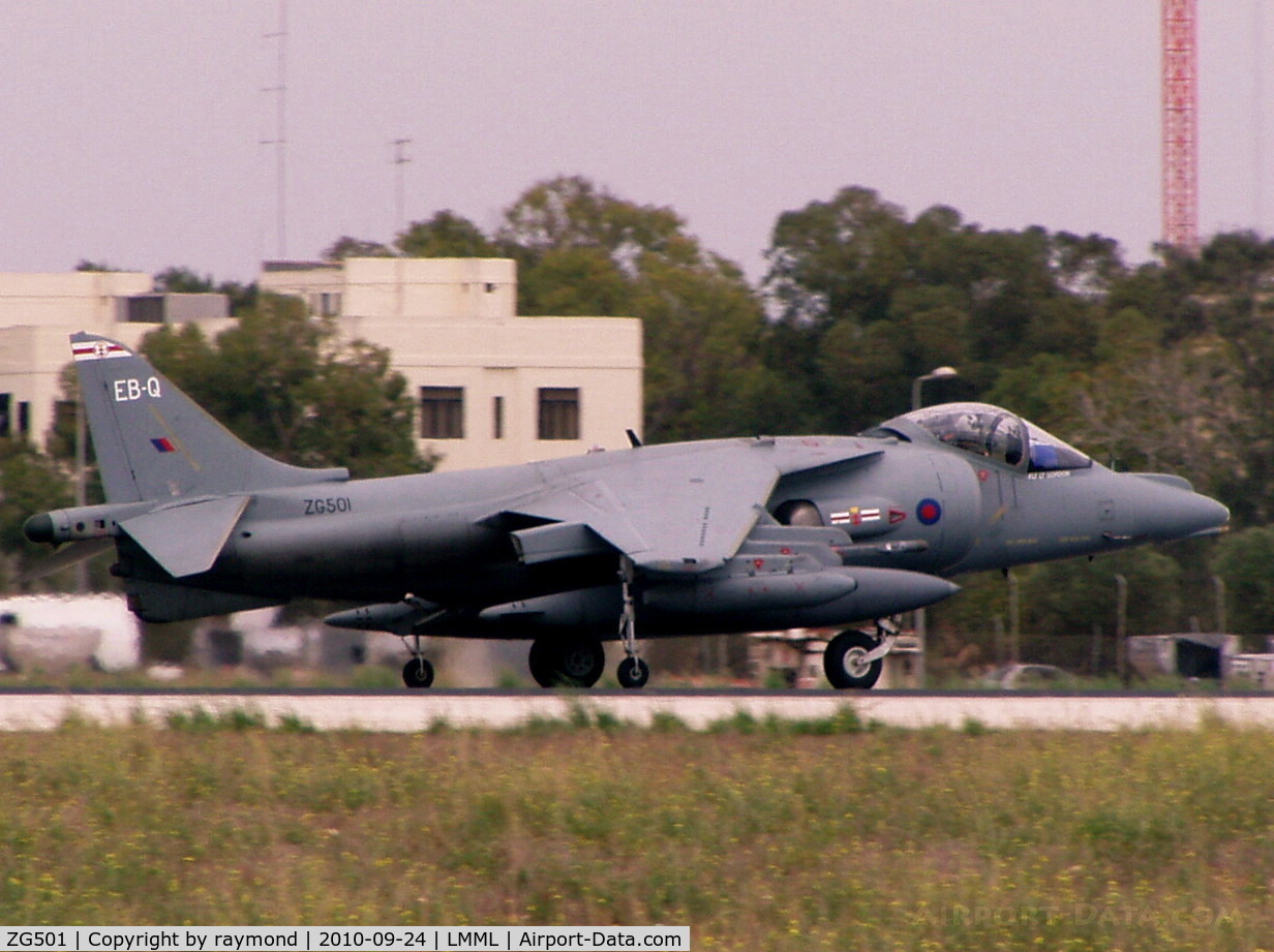 ZG501, British Aerospace Harrier GR.9 C/N P72, Harrier GR9 ZG501/EB-Q 41Sqd RAF