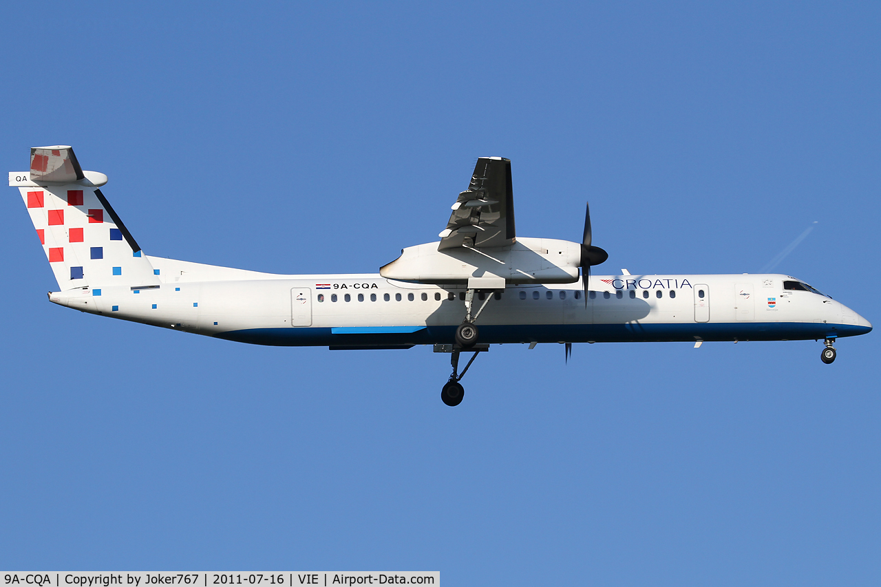 9A-CQA, 2008 De Havilland Canada DHC-8-402Q Dash 8 C/N 4205, Croatia Airlines