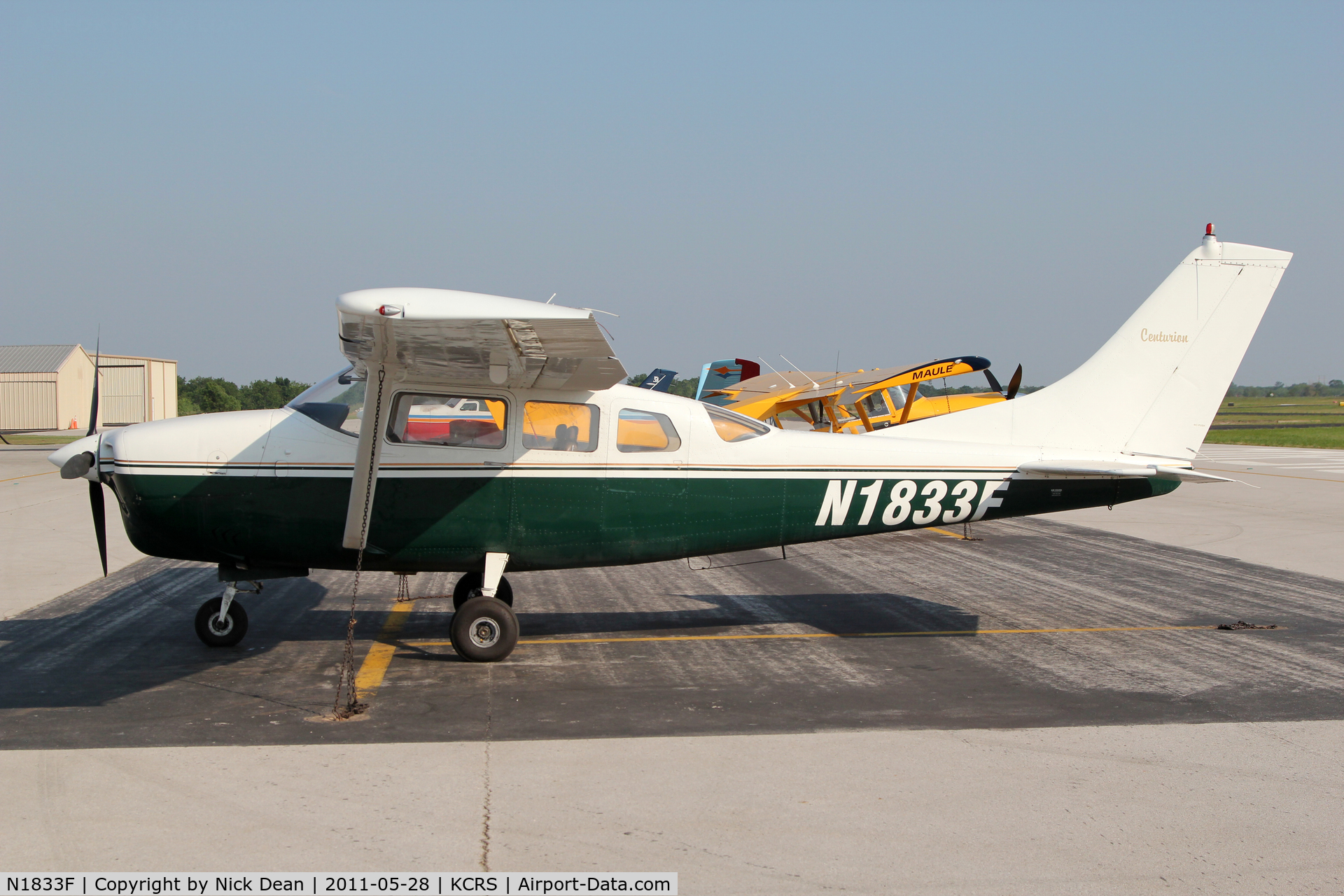 N1833F, 1966 Cessna 210F Centurion C/N 21058733, KCRS/CRS