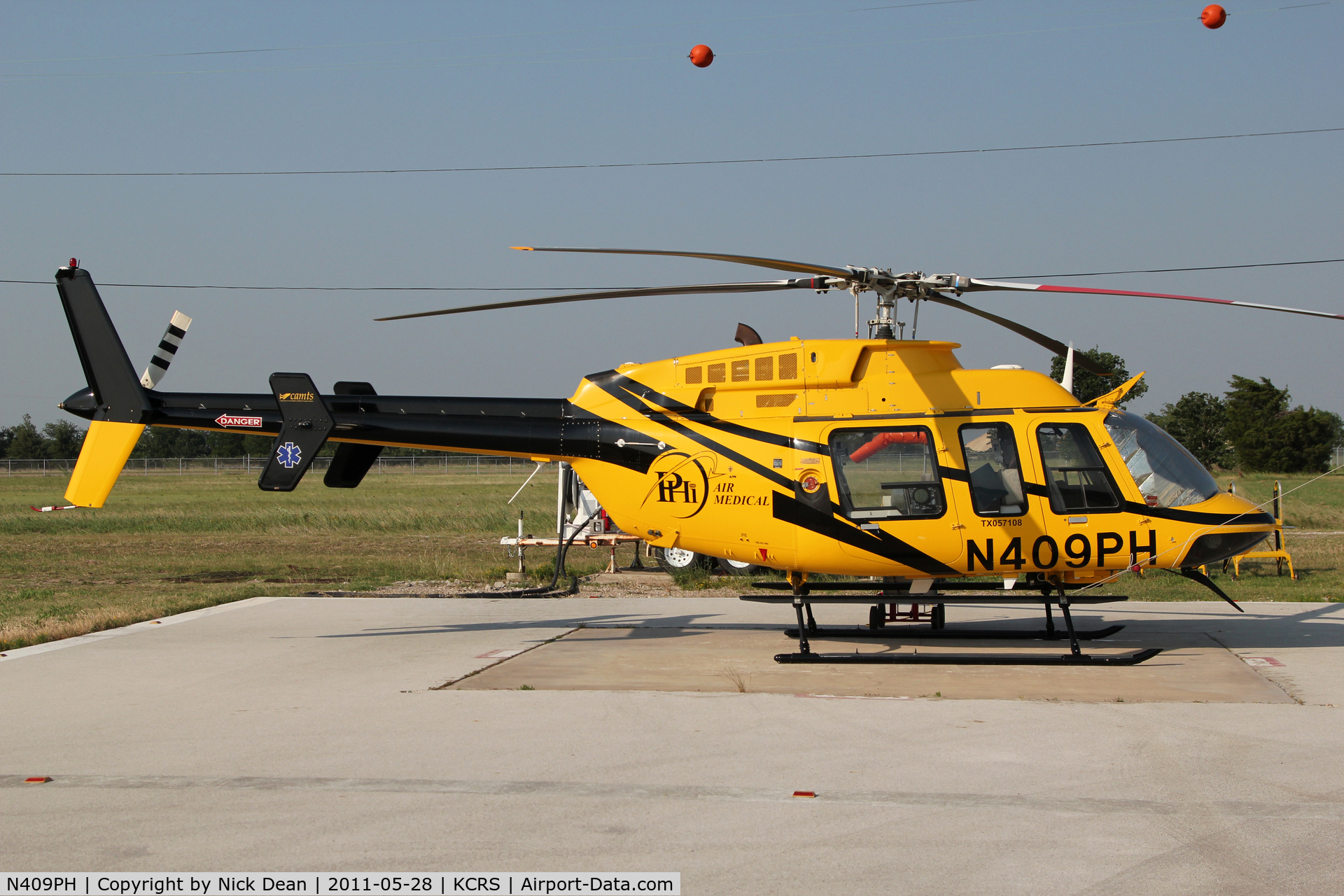 N409PH, 2004 Bell 407 C/N 53626, KCRS/CRS
