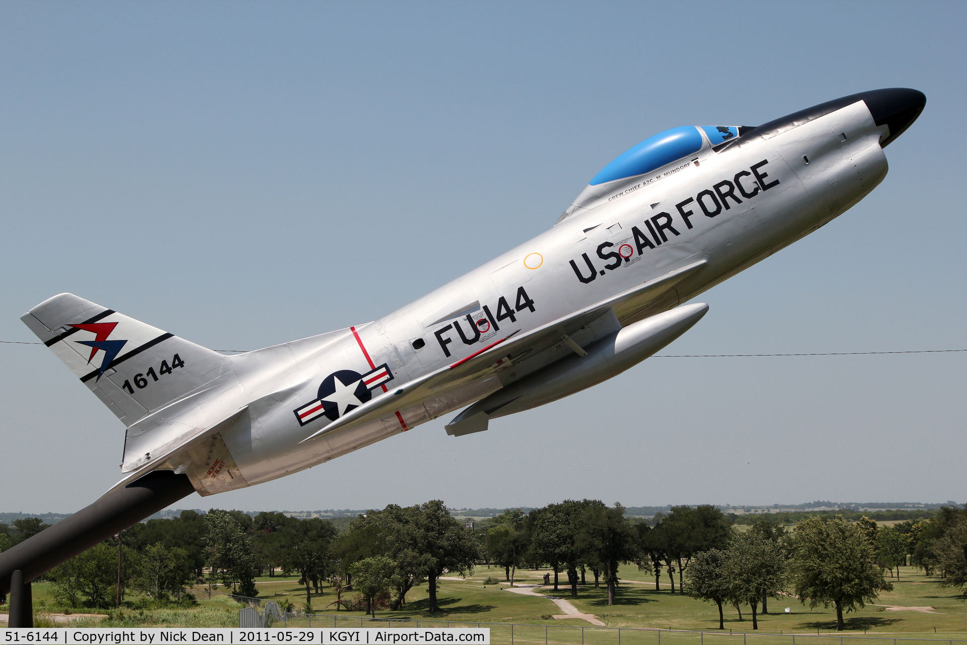 51-6144, 1951 North American F-86L Sabre C/N 173-288, KGYI/GYI Preserved at Grayson County Perrin Field