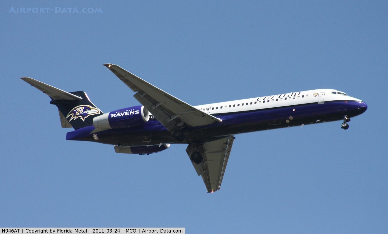 N946AT, 1999 Boeing 717-200 C/N 55009, Baltimore Ravens