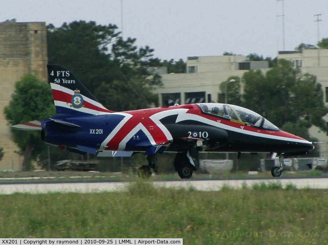 XX201, 1978 Hawker Siddeley Hawk T.1A C/N 048/312048, Hawk T1 XX201 4FTS RAF