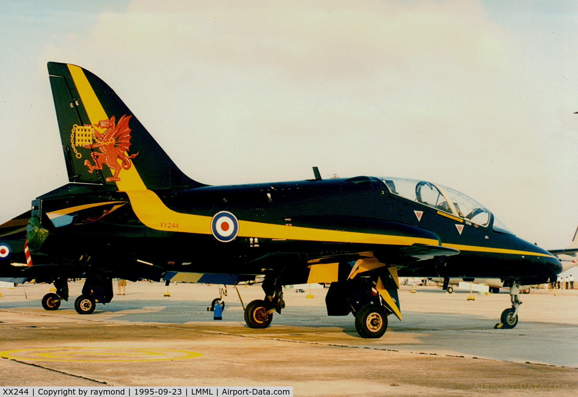 XX244, 1978 Hawker Siddeley Hawk T.1 C/N 080/312080, Hawk T1 XX244 19Sqd RAF