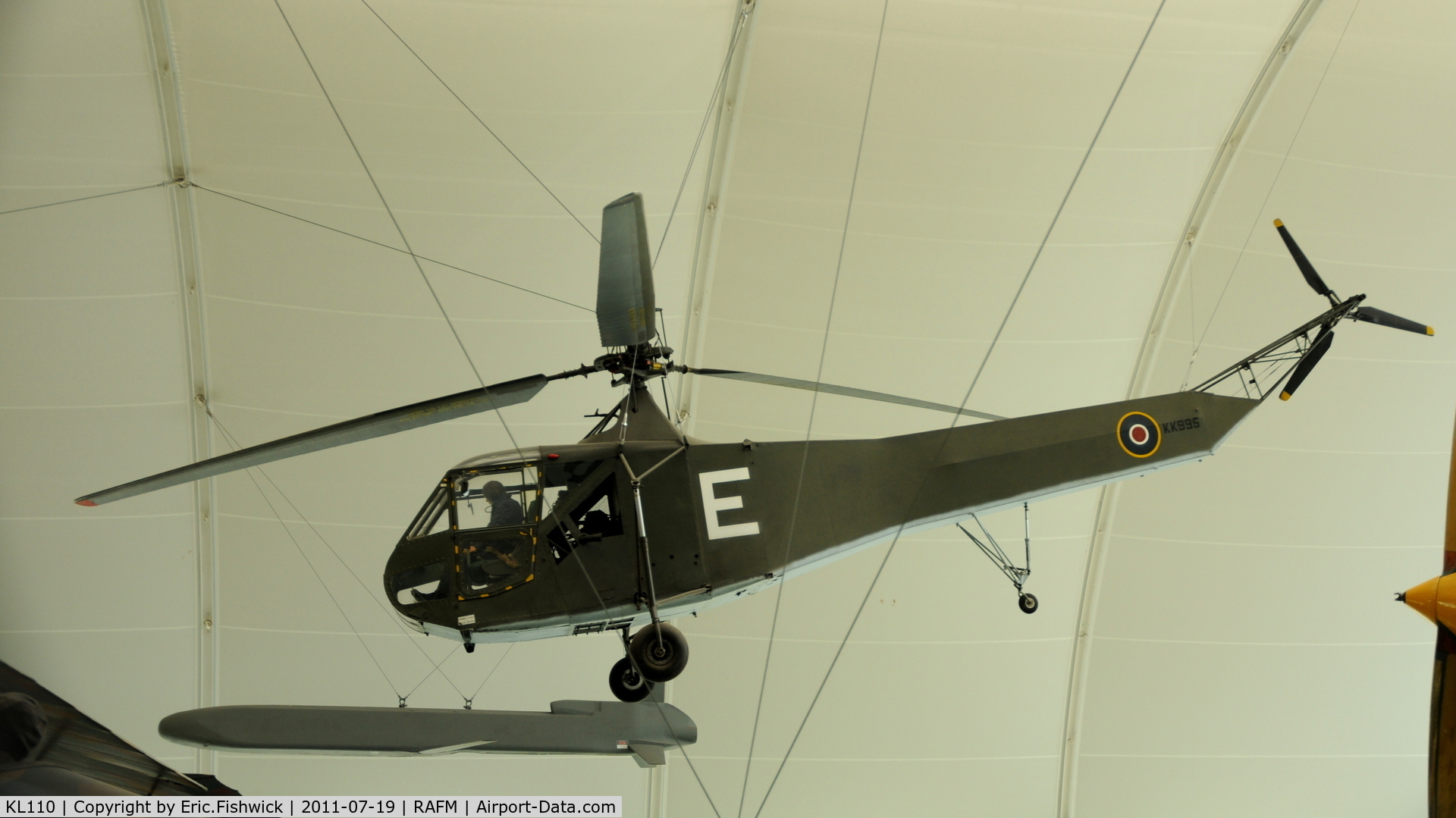 KL110, 1944 Sikorsky R-4B Hoverfly I C/N 140, KK995 at the RAF Museum, Hendon, London.